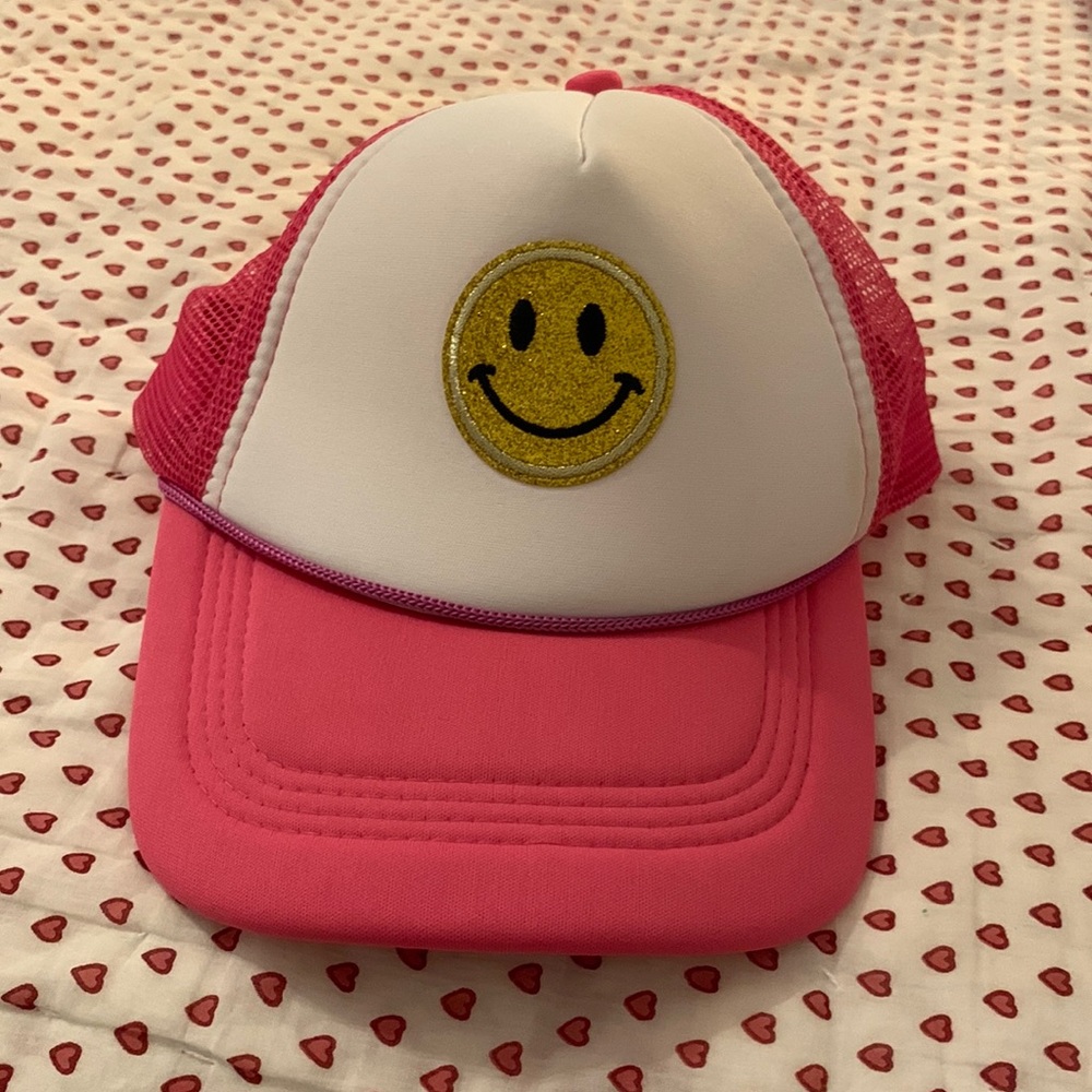 Preppy Smiley face trucker Hat